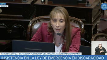 El hit Alta Coimera llegó al Congreso de la Nación de la mano de una senadora fueguina. El hit Alta Coimera llegó al Congreso de la Nación de la mano de una senadora fueguina.