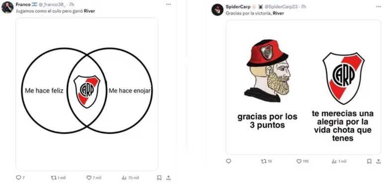 Los mejores memes de la victoria de River Los mejores memes de la victoria de River
