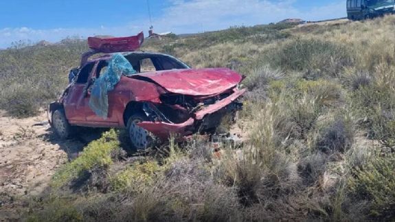 Así quedó el Fiat Palio en el que circulaban las mujeres.