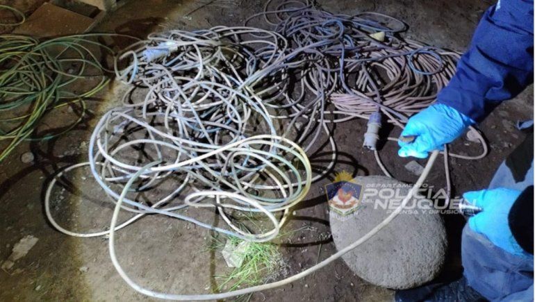 La Policía secuestró 25 kilos de cable robado