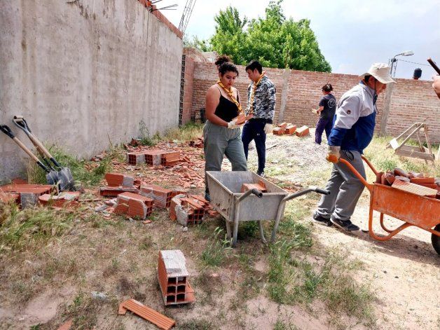 Se cayeron dos paredes en Fundación Seno. Gentileza Se cayeron dos paredes en Fundación Seno. Gentileza