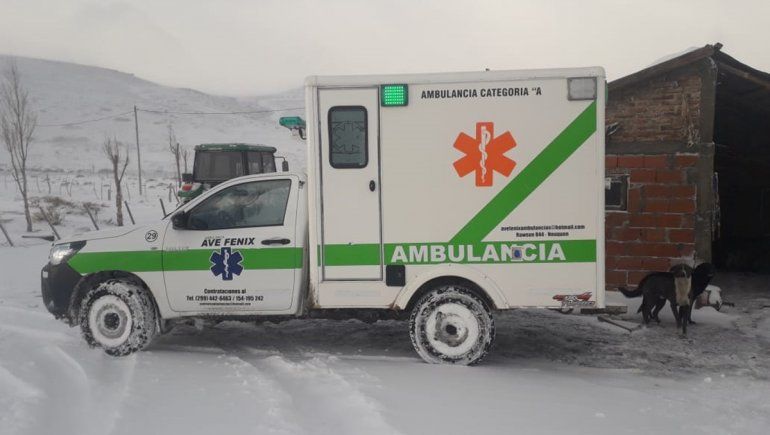 Por el temporal, evacuaron a una mujer con trabajo de parto
