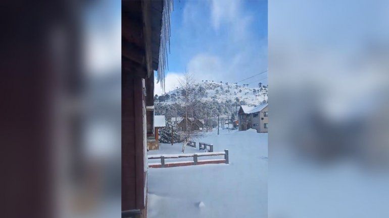 La nieve sorprendió en la Cordillera en el primer finde de octubre