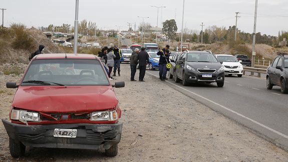 Choque en cadena en Ruta 7: una mujer de 82 años hospitalizada