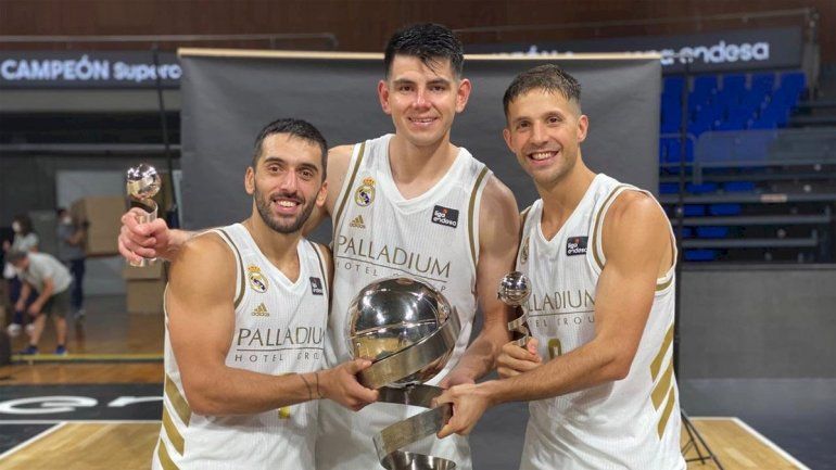 Él trío argentino del Real Madrid.