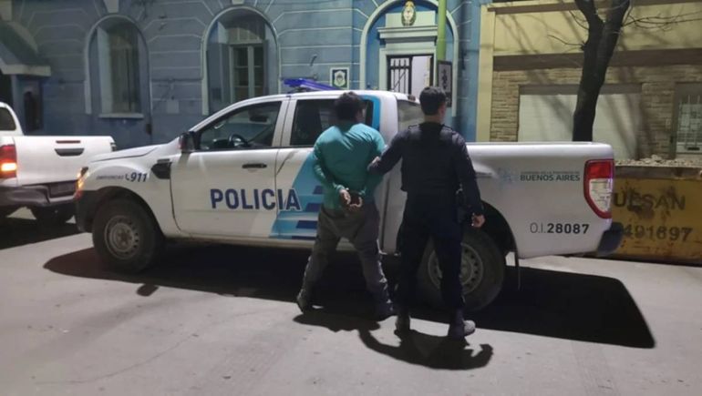 El momento de la detención de Daniel Gallardo. El momento de la detención de Daniel Gallardo.
