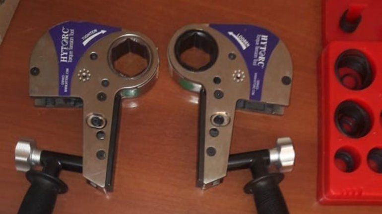 Recuperan costosas herramientas de un robo hormiga