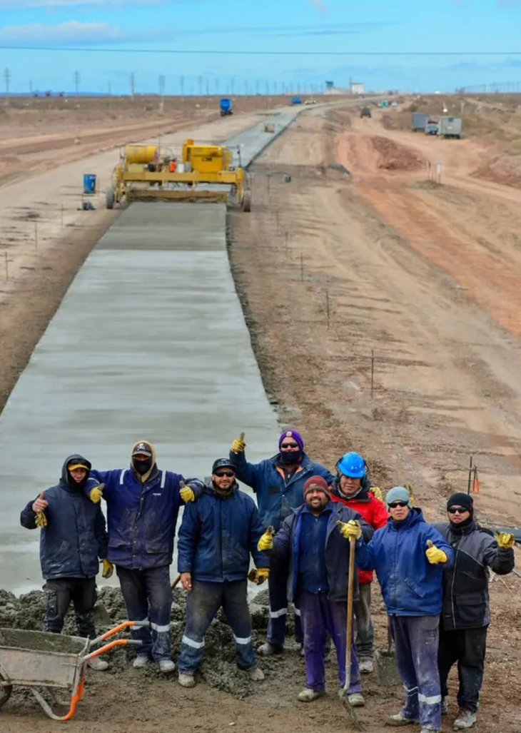 Los trabajos están a cargo de una unión transitoria de empresas. Foto: Secretaría de Prensa y Comunicación Los trabajos están a cargo de una unión transitoria de empresas. Foto: Secretaría de Prensa y Comunicación