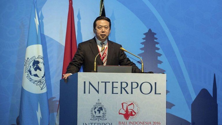 No se sabe dónde está el presidente de Interpol