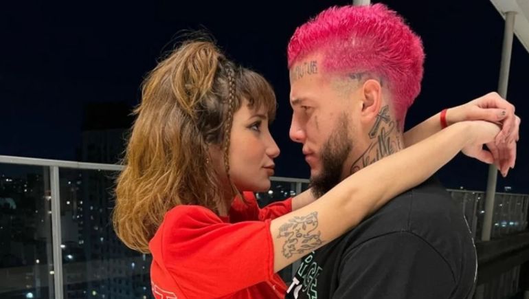 Alex Caniggia y Melody Luz no le esquivaron a los rumores sobre si está embarazada.