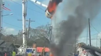 El hecho involucró a un operario que estaba a una altura estimada de casi 9 metros. El hecho involucró a un operario que estaba a una altura estimada de casi 9 metros.