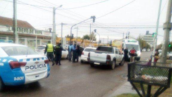 Imprudencia: triple choque en el oeste de la ciudad