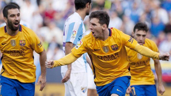 Lio festeja. Resolvió con una pirueta un encuentro muy parejo.