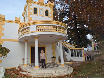 El Castillo de Marieta. La mujer nacida en Italia nos mostró todos los detalles de la histórica casa.