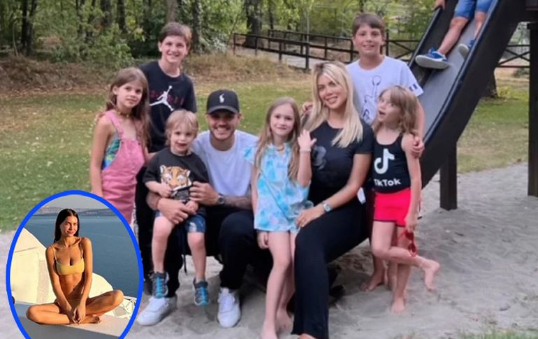 ZAIRA NARA FUE AYUDADA POR SU HERMANA WANDA PARA SU VIAJE.