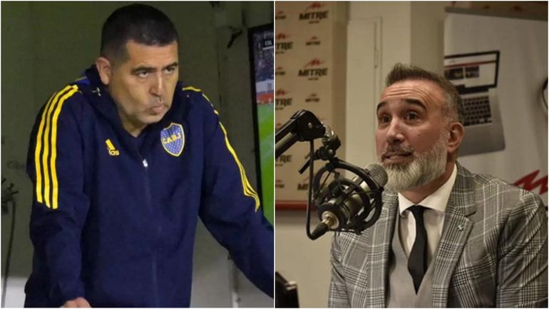 Juan Román Riquelme y Gabriel Anello