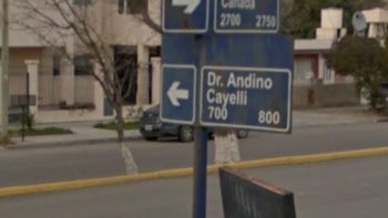 Calle Doctor Andino Cayelli, en Comodoro Rivadavia. Calle Doctor Andino Cayelli, en Comodoro Rivadavia.