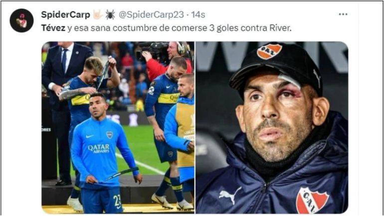 River le ganó a Tevez River le ganó a Tevez