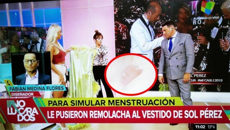 De mal en peor: Sol Pérez denunció que le pusieron remolachas en su silla para manchar su cola