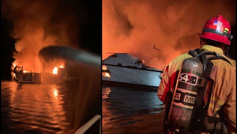 Se incendió un barco en California: hay más de 30 desaparecidos