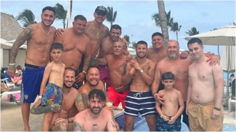 Los jugadores de Boca de vacaciones juntos Los jugadores de Boca de vacaciones juntos