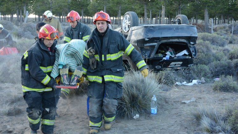 Una familia volcó en La Rinconada: 4 ocupantes quedaron internados
