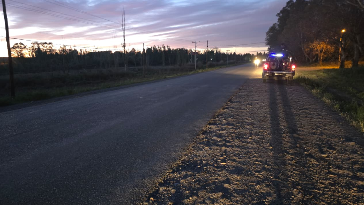 Ciclista herido en la banquina de la Ruta 7: creyeron que había sufrido un accidente