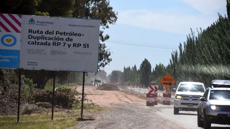 La duplicación de la Ruta 7 viene con trabajos hace tres años en medio de la pandemia. Foto: Sebastian Fariña Petersen La duplicación de la Ruta 7 viene con trabajos hace tres años en medio de la pandemia. Foto: Sebastian Fariña Petersen