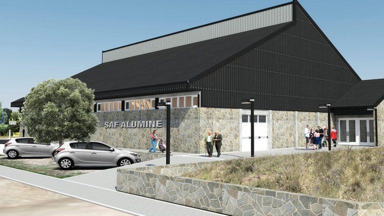 Maqueta del Salón de Actividades Físicas de Aluminé.