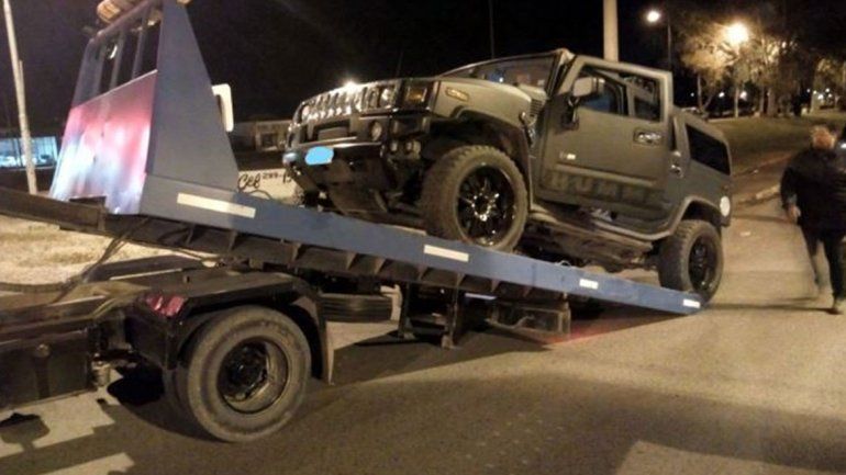 Aduana AFIP ordenó secuestrar la Hummer del conductor borracho