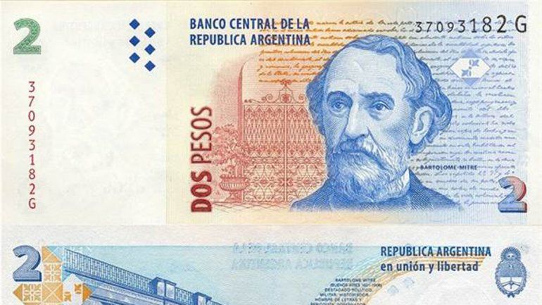 Dieron a conocer la fecha en que dejarán de tener vigencia los billetes de 2 pesos