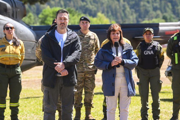 Patricia Bullrich y Luis Petri anunciaron la medida desde El Bolsón / Foto Prensa Ministerio