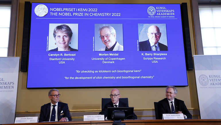 Premio Nobel de Química 2022 para tres científicos