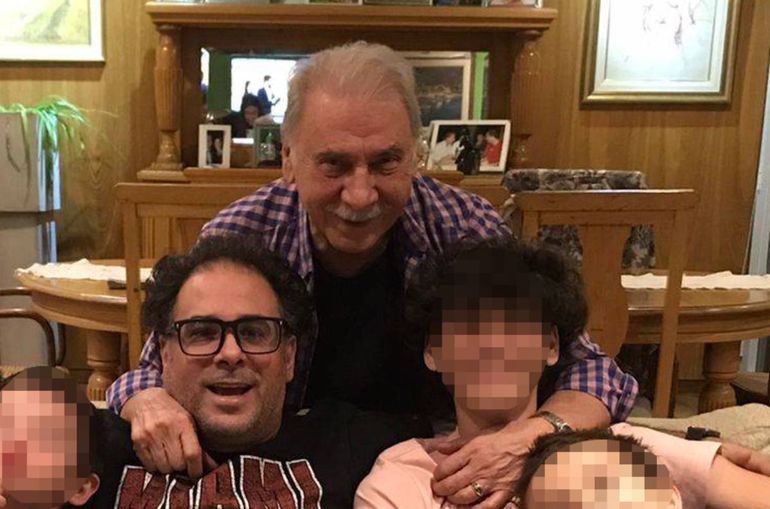 El ex gobernador Sobisch junto a su hijo Martin