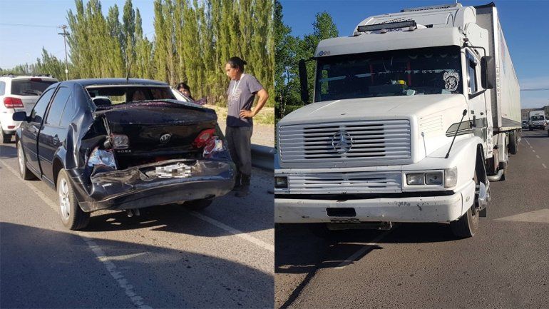 Un camión se quedó sin frenos y provocó un choque triple