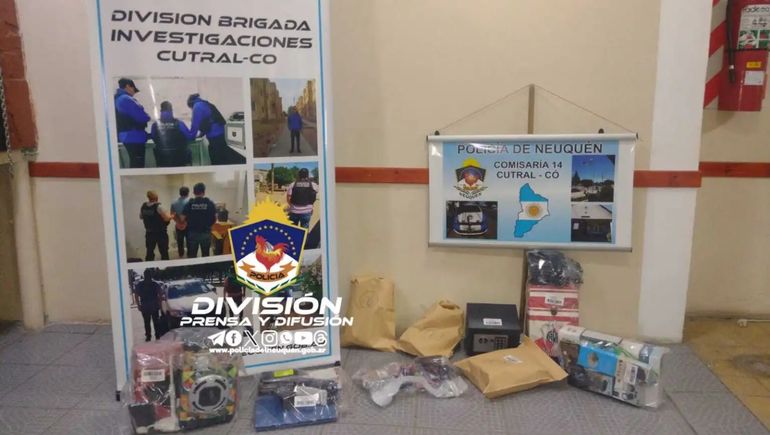 En un allanamiento Policía recuperó el botín de robo a un local de electrónica