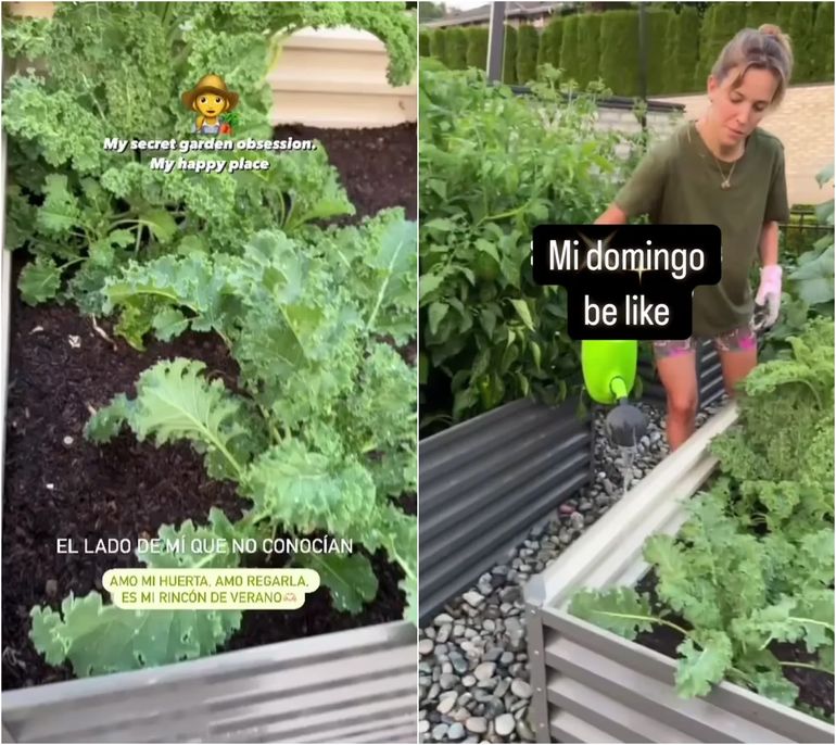 Las fotos de la huerta de Luisana Lopilato Las fotos de la huerta de Luisana Lopilato