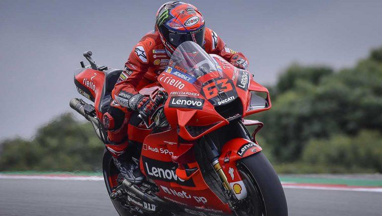 Francesco Bagnaia fue el más veloz del viernes del MotoGP en Portimao