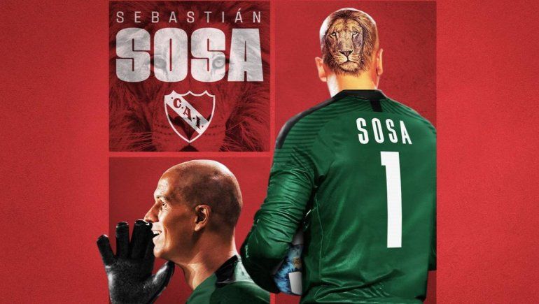 Sebastián Sosa: de relator en el baño a portero de Independiente