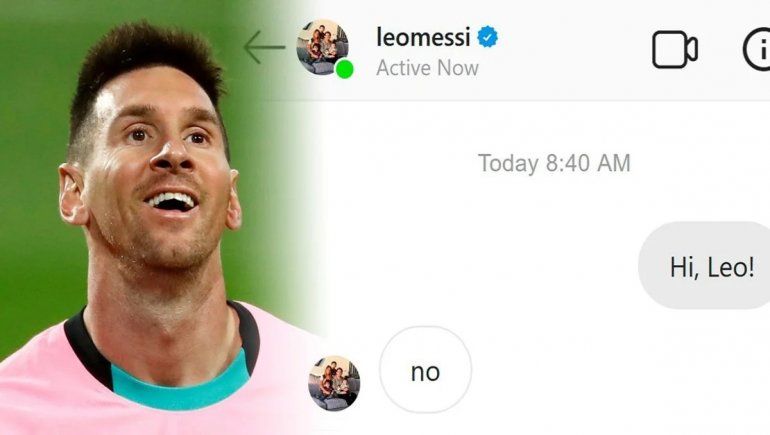 La broma del Spartak Moscú con Messi causó mucho furor en las redes.