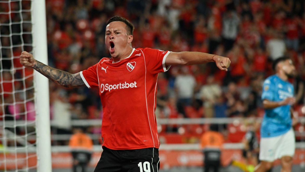 Matías Abaldo abrió el marcador para Independiente. | LM Neuquen Matías Abaldo abrió el marcador para Independiente.