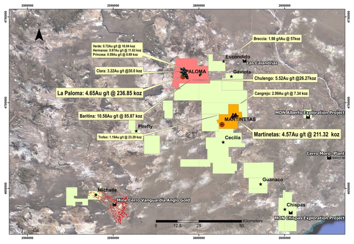 Mapa del proyecto minero. Foto: www.cerradogold.com Mapa del proyecto minero. Foto: www.cerradogold.com