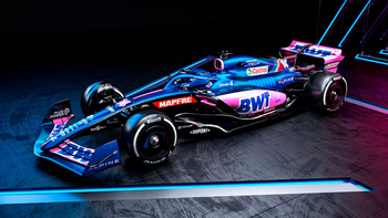 antes de la presentacion oficial, se filtraron imagenes del nuevo coche de alpine en la pista antes de la presentacion oficial, se filtraron imagenes del nuevo coche de alpine en la pista