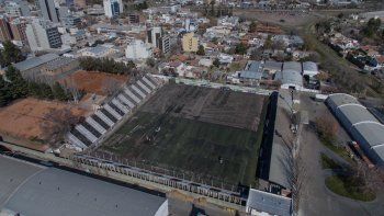 La imagen desde el dron de La Mañana permite ver el avance de la obra en La Visera. La imagen desde el dron de La Mañana permite ver el avance de la obra en La Visera.