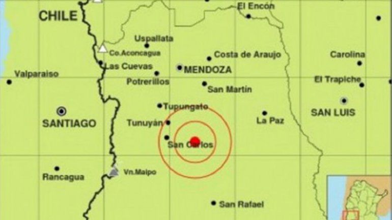 Un sismo de 4,9 grados sacudió a Mendoza