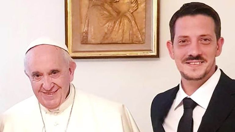 El Papa Francisco y su sobrino José Ignacio Bergoglio. El Papa Francisco y su sobrino José Ignacio Bergoglio.