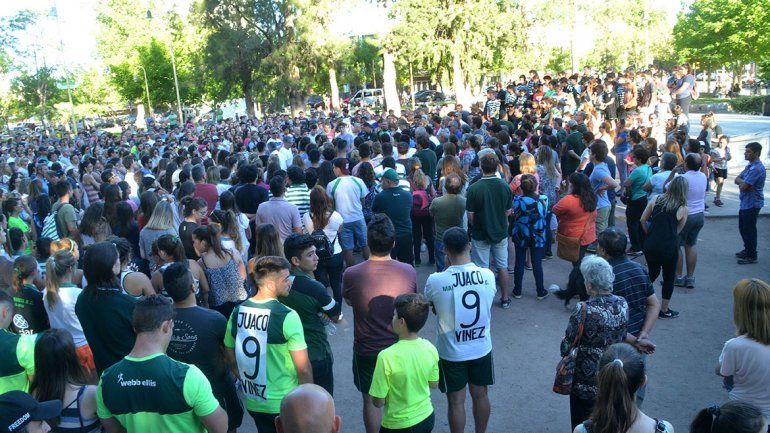 Una multitud reclamó justicia para Joaquín, el rugbier asesinado en un robo