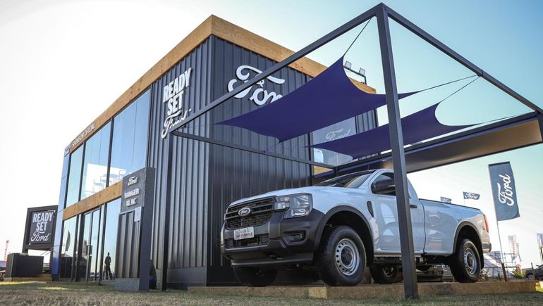 La Ford Ranger XL en el stand de la marca en Expoagro 2026. La Ford Ranger XL en el stand de la marca en Expoagro 2026.