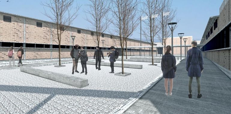 Maqueta virtual de uno de los edificios escolares. Maqueta virtual de uno de los edificios escolares.