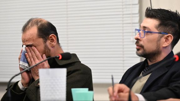 El llanto de Roberto Bubas el 24 de junio de 2024, cuando fue absuelto por un Tribunal de Chubut.&nbsp;